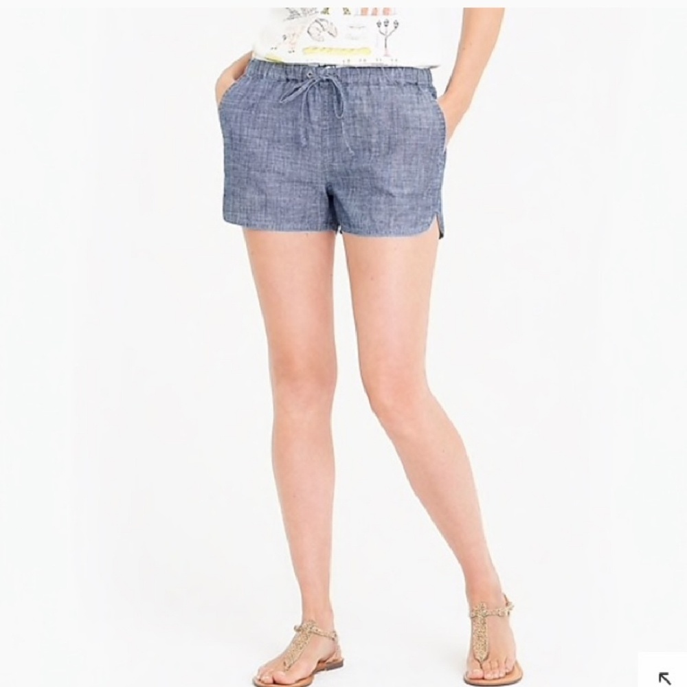 JCrew NWT womens size small chambray shorts
